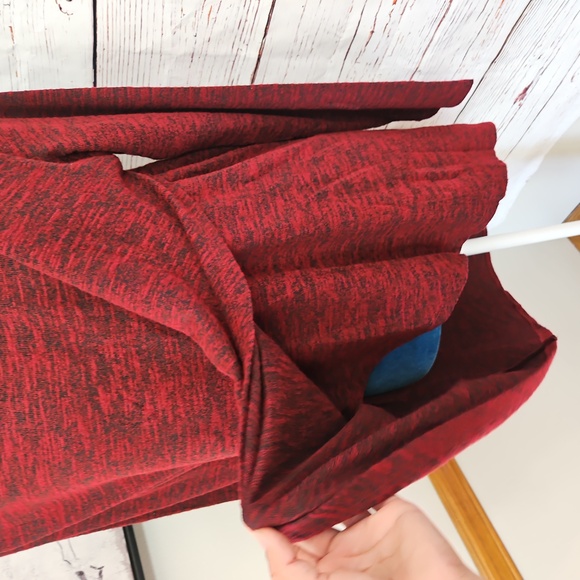 NWT Yelete Burgundy Surprice Wrap Tunic Sweater Size Xl - Picture 9 of 14